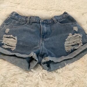 Exarus Youth Denim Jean Shorts, Size 14Y, Color Blue Preown